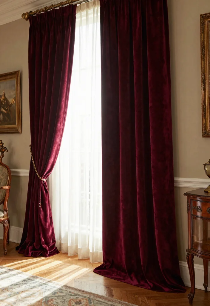 18 Tudor Living Room Ideas with Historic Rich Character - 14. Elegant Curtains 1