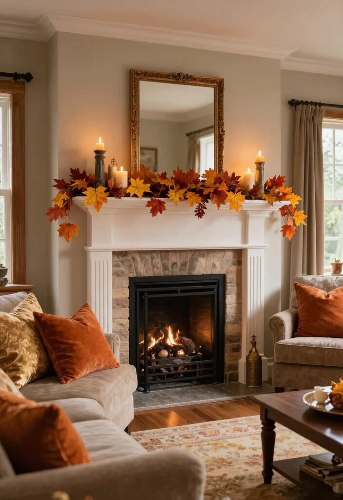 18 Tudor Living Room Ideas with Historic Rich Character - 18. Seasonal Decor 1