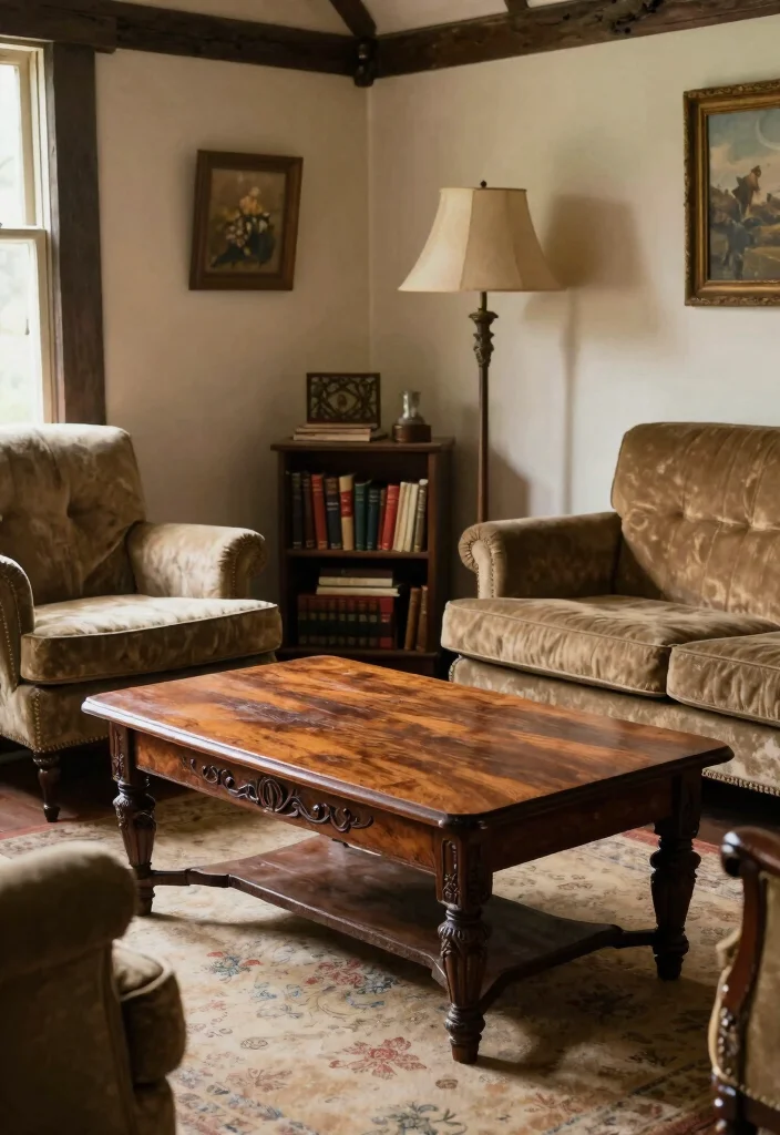 18 Tudor Living Room Ideas with Historic Rich Character - 3. Antique Furniture Finds 1