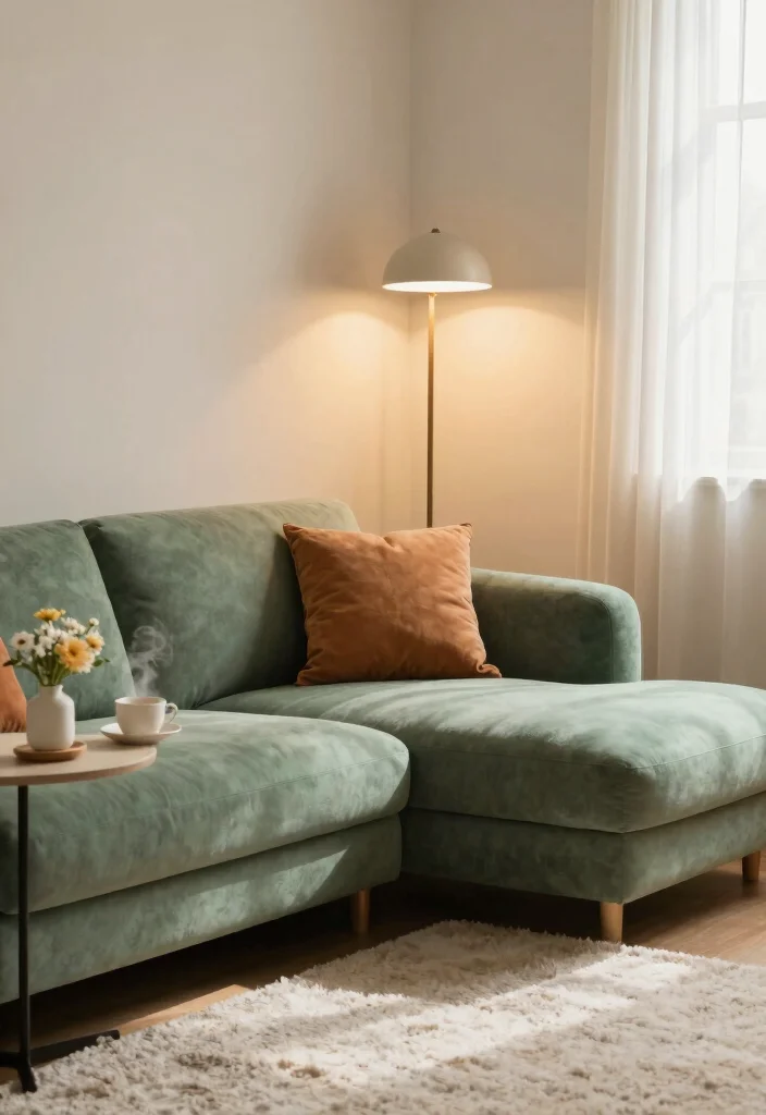 14 Couch in Bedroom Ideas That Create a Cozy Corner - 1. Corner Couch for Intimate Conversations 1