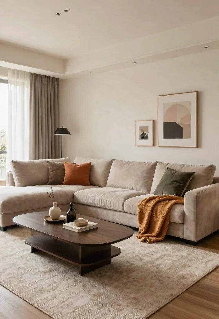 14 Couch in Bedroom Ideas That Create a Cozy Corner - 10. Sectional Couch for Large Rooms 1