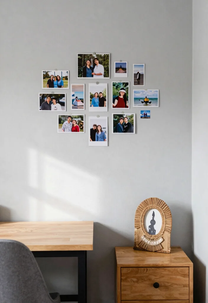 15 Light Gray Bedroom Walls Ideas With Soft Modern Style - 13. Personalized Touches 1