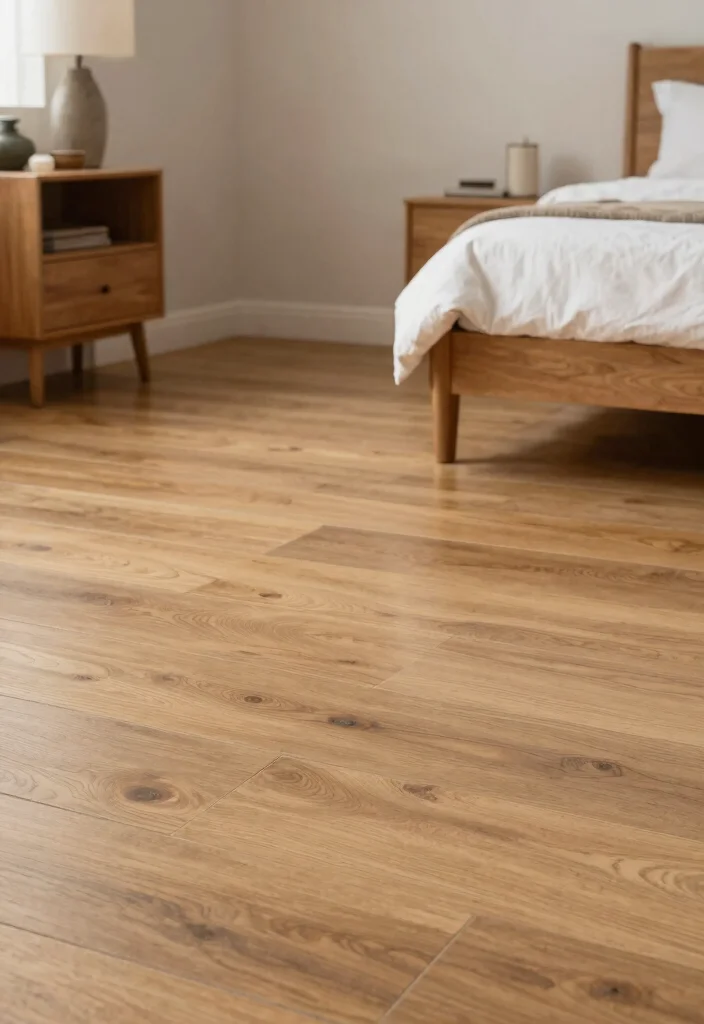 16 Wooden Tiles Flooring Bedroom Ideas With Warm Natural Texture - 11. Highlight the Natural Grain 1