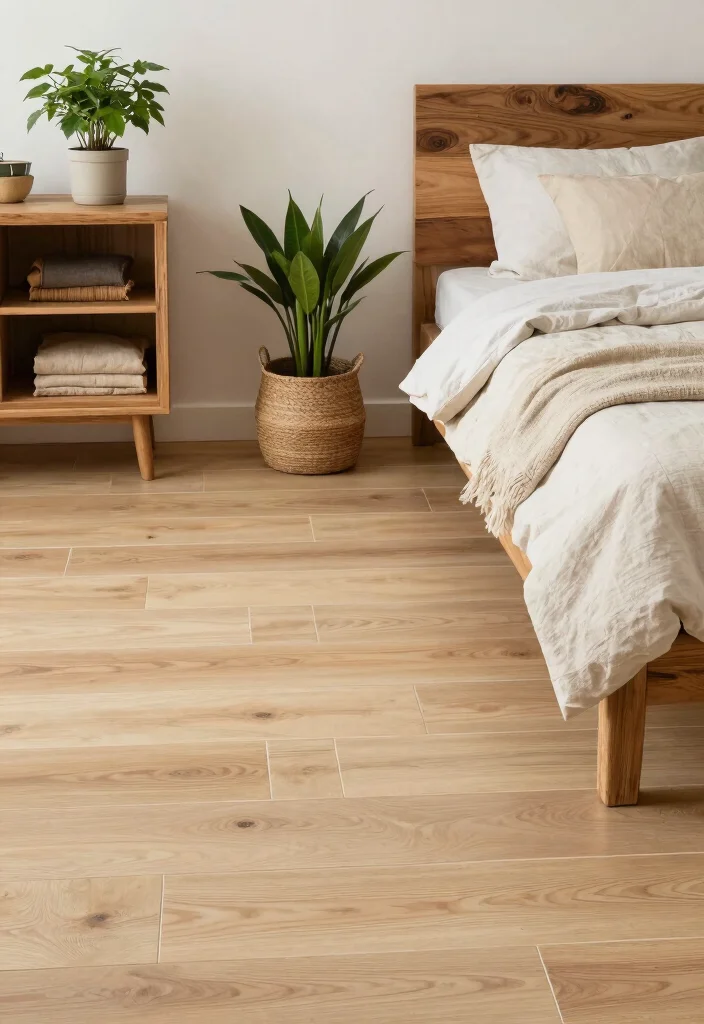16 Wooden Tiles Flooring Bedroom Ideas With Warm Natural Texture - 12. Choose Eco-Friendly Options 1