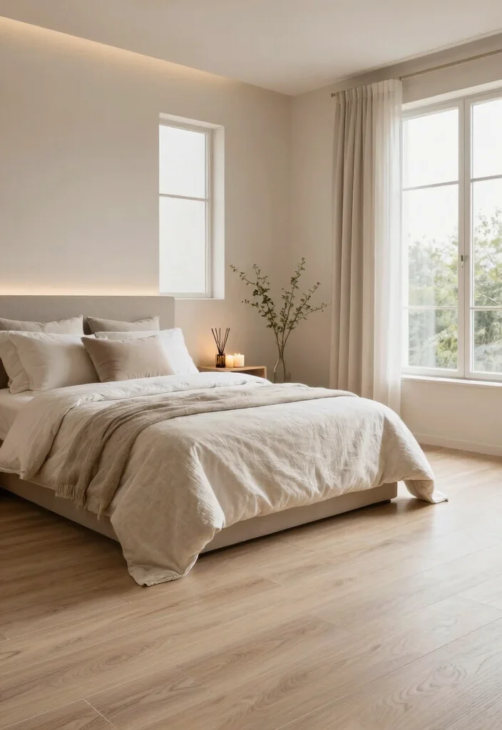 16 Wooden Tiles Flooring Bedroom Ideas With Warm Natural Texture - 16. Create a Spa-Like Retreat 1