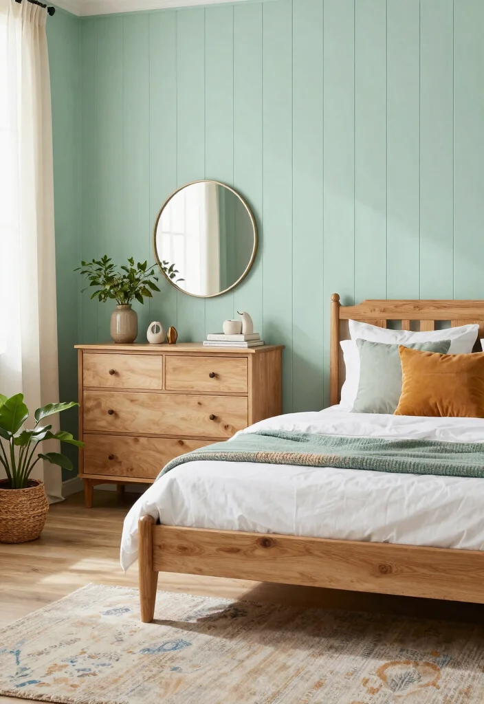 17 Half Wall Paneling Ideas Bedroom Designs Will Love - 2. Beadboard Beauty 1