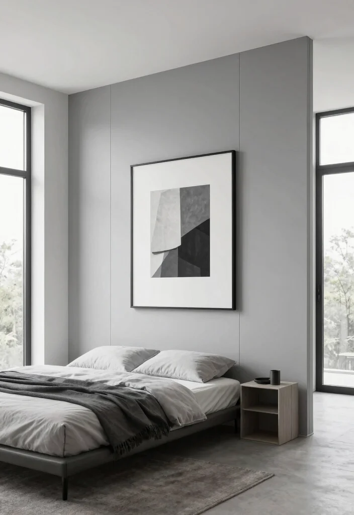 17 Half Wall Paneling Ideas Bedroom Designs Will Love - 5. Modern Minimalist Paneling 1