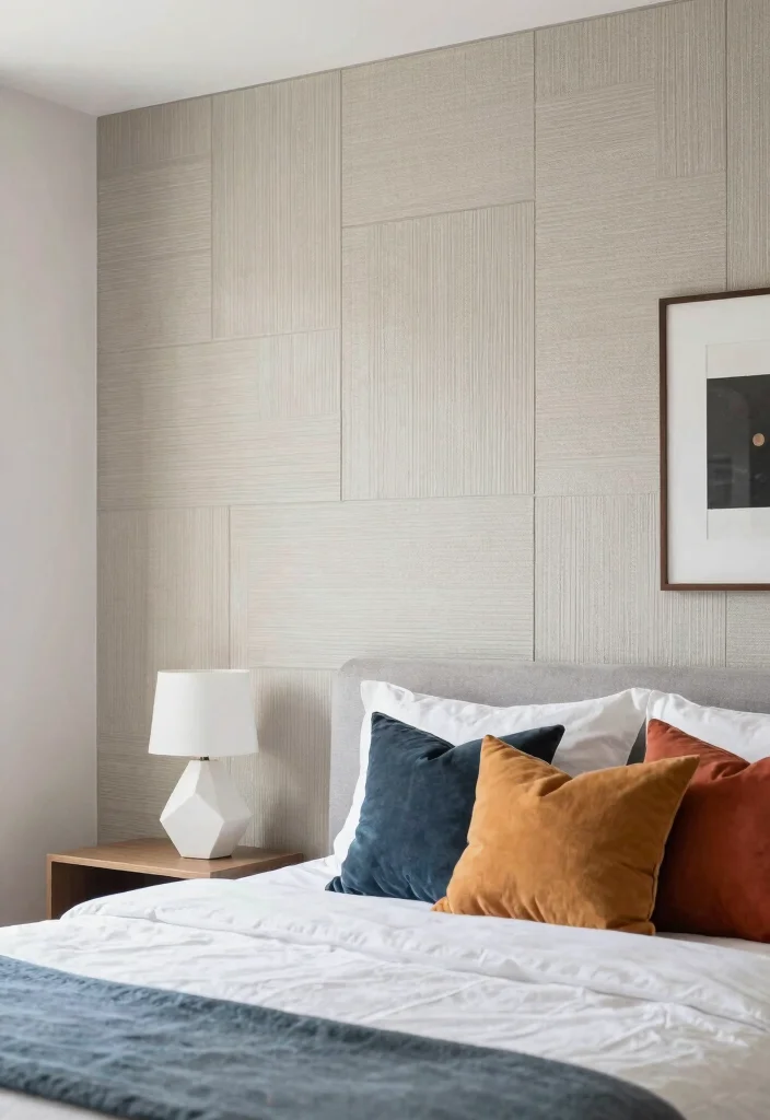 17 Half Wall Paneling Ideas Bedroom Designs Will Love - 8. Textured Paneling 1