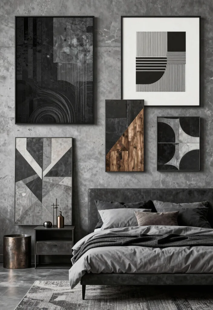 17 Mood Board for Bedroom Ideas That Inspire Your Dream Space - 10. Urban Loft Vibes 1