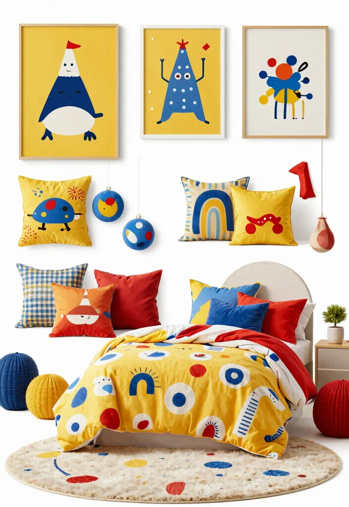 17 Mood Board for Bedroom Ideas That Inspire Your Dream Space - 11. Playful Childlike Wonderland 1