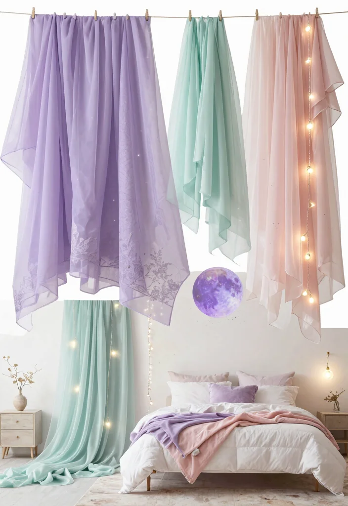 17 Mood Board for Bedroom Ideas That Inspire Your Dream Space - 12. Ethereal Dreamy Space 1
