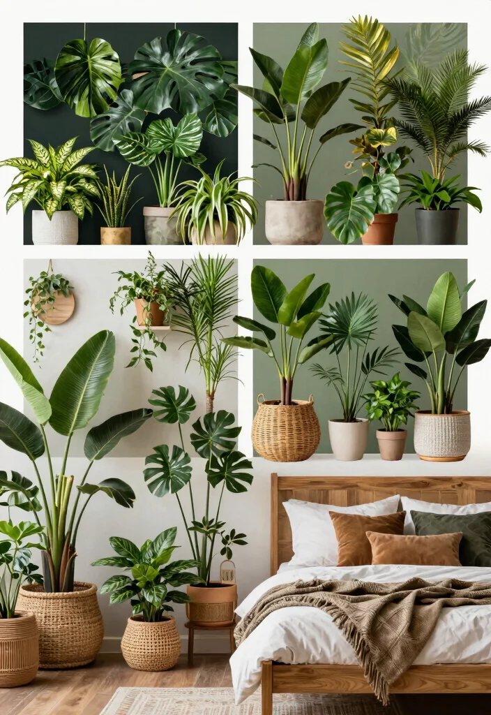17 Mood Board for Bedroom Ideas That Inspire Your Dream Space - 16. Urban Jungle Escape 1
