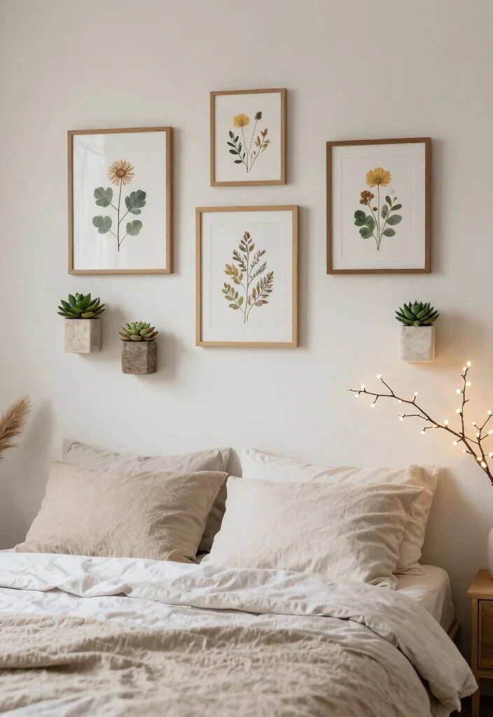 18 Bedroom Wall Decor Aesthetic Ideas That Transform Your Space - 6. Nature-Inspired Elements 1