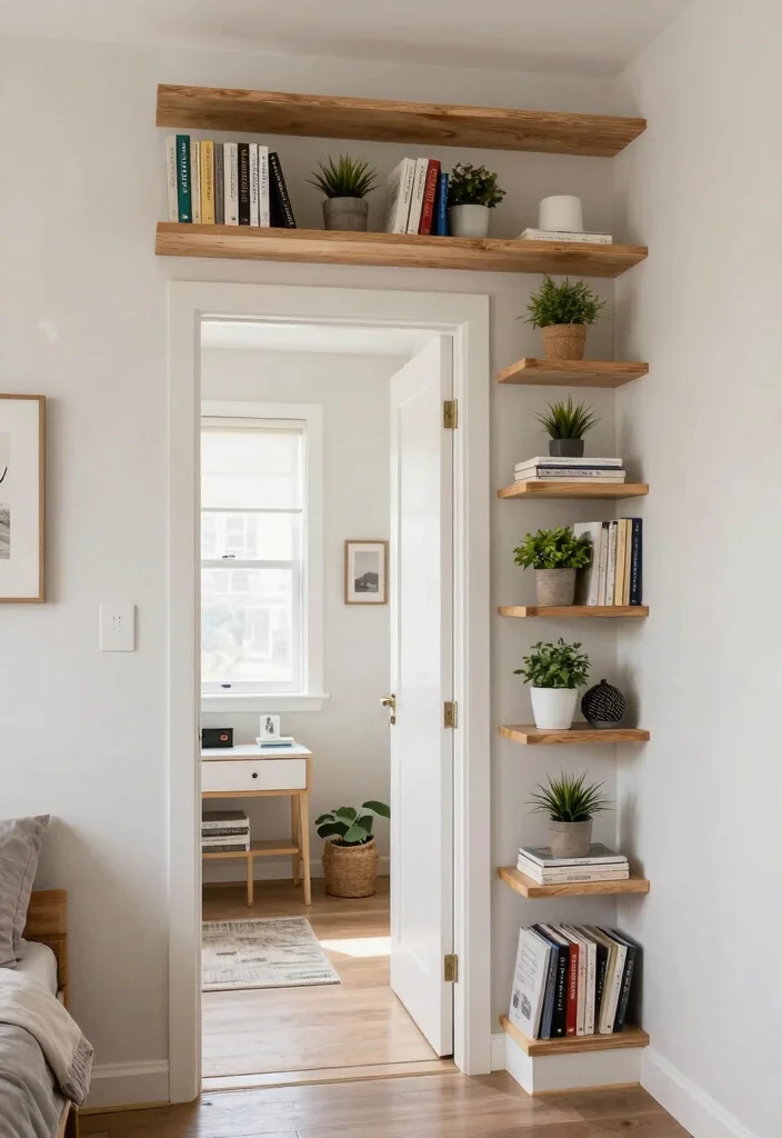 18 Built in Shelves Bedroom Ideas That Maximize Every Inch - 15. Creative Use of Unused Spaces 1