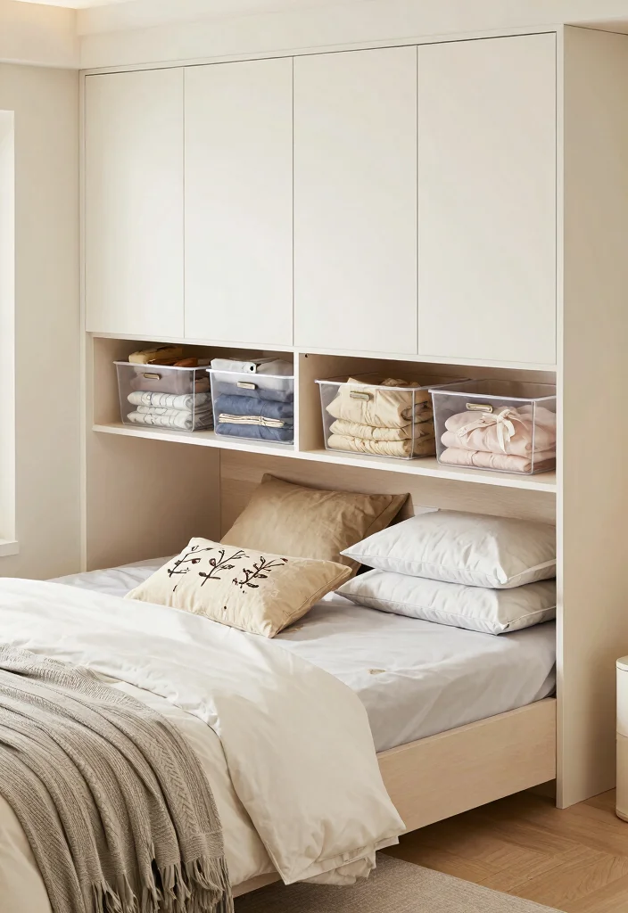 18 Built in Shelves Bedroom Ideas That Maximize Every Inch - 6. Under-Bed Storage Shelves 1