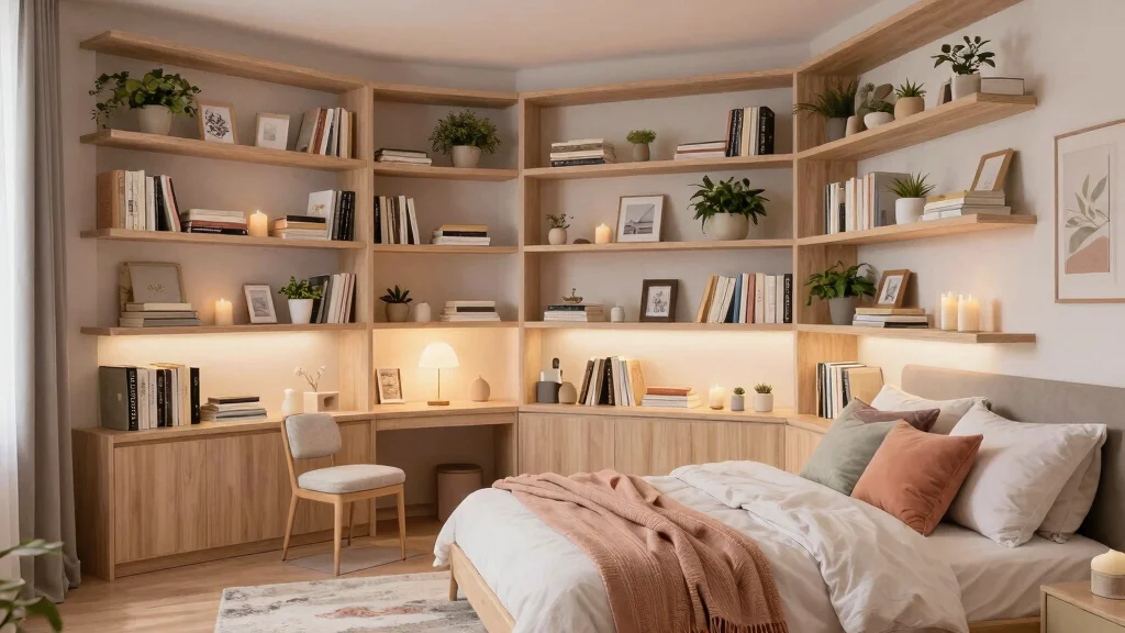 18 Built in Shelves Bedroom Ideas That Maximize Every Inch