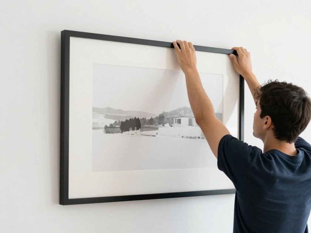 How to Decorate a Large Living Room Wall into a Stunning Focal Point - Step 4: Hang Your Focal Point 1