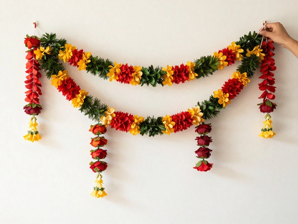 How to Hang Hobby Lobby Garland for a Stunning Living Room Doorway - Step 4: Hang the Garland 1