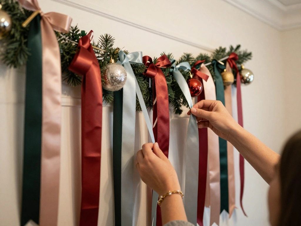 How to Hang Hobby Lobby Garland for a Stunning Living Room Doorway - Step 6: Add Embellishments 1
