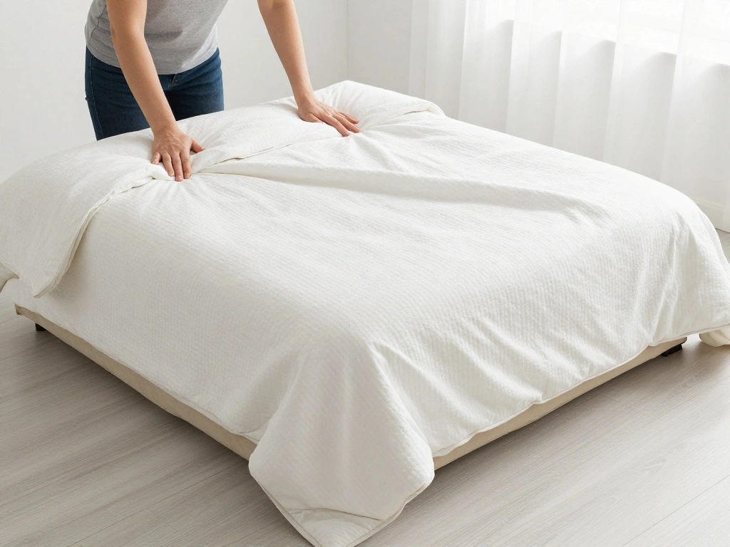 How to Store Blankets in Your Living Room Without Clutter - Step 3: Fold Your Blankets Neatly 1