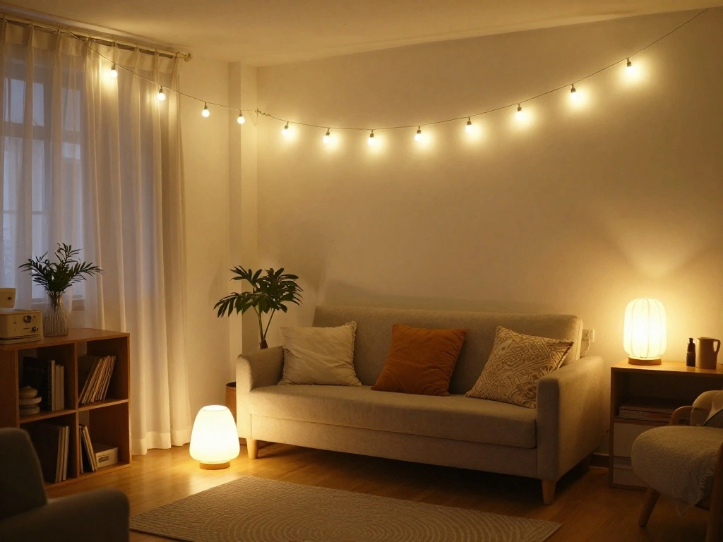 How to Transform Your Small Living Room into a Cozy Haven - Step 5: Incorporate Lighting 1