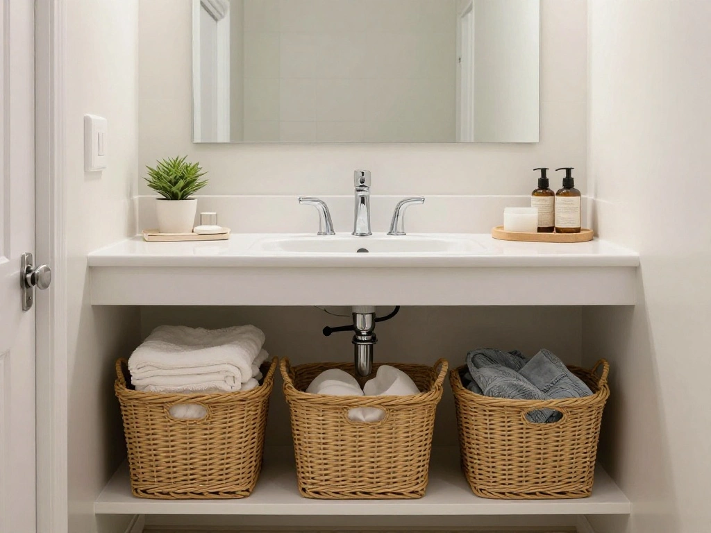 How to Upgrade Your Bathroom Vanity on a Budget - Step 9: Organize the Vanity Interior 1