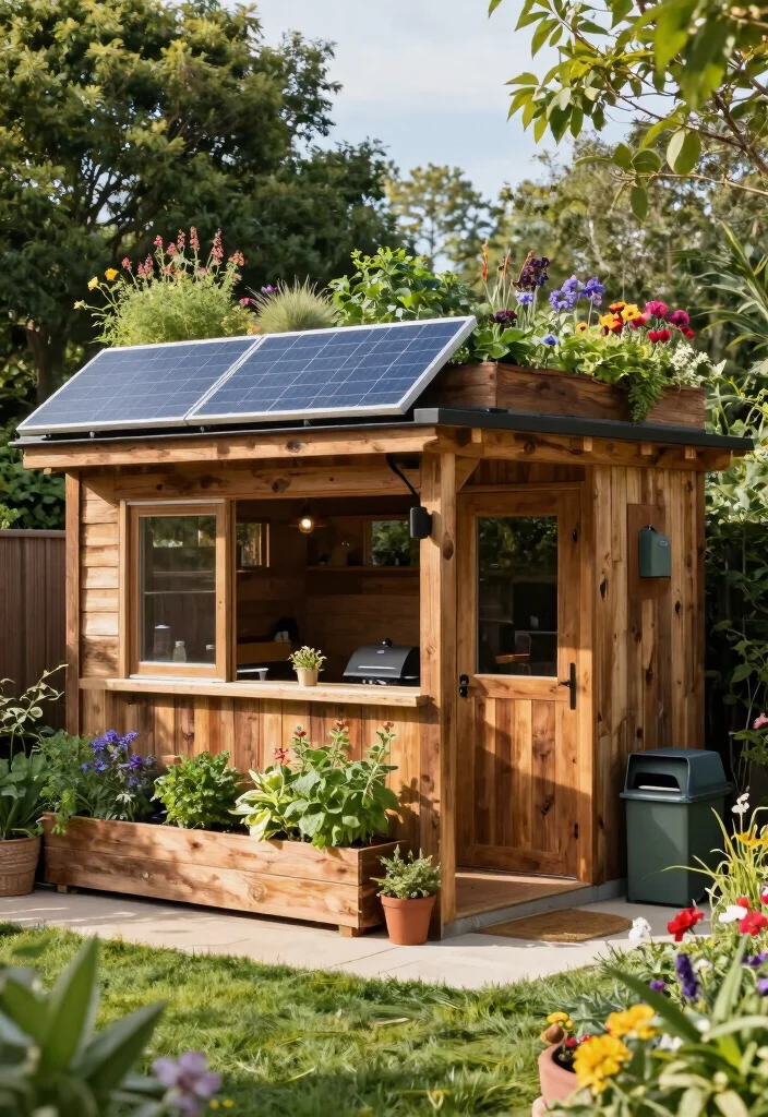 12 DIY BBQ Shack Designs for Backyard Entertainers - 4. Eco-Friendly Designs 1