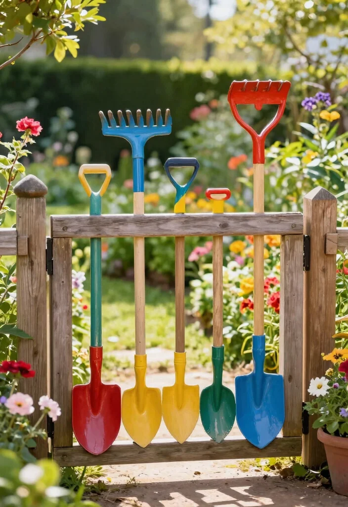 12 DIY Picket Gates for Weekend Warriors - 4. Garden Tool Gate 1