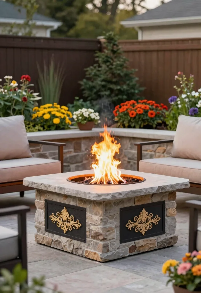 12 Raised Fire Pit Kits That Busy Homeowners Love - 12. Fire Pit Kit with Customizable Features 1