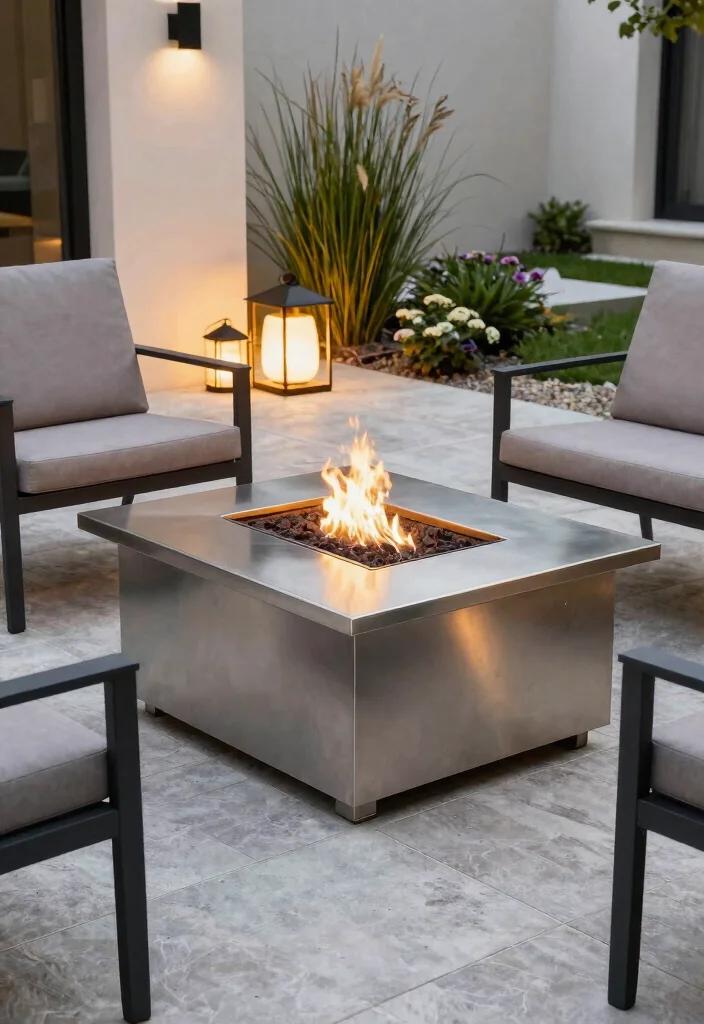 12 Raised Fire Pit Kits That Busy Homeowners Love - 2. Modern Steel Fire Pit Kit 1