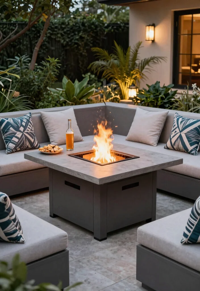 12 Raised Fire Pit Kits That Busy Homeowners Love - 6. Fire Pit Table Kit 1