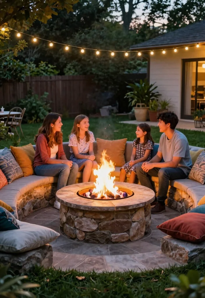 12 Raised Fire Pit Kits That Busy Homeowners Love - 7. Circular Fire Pit Kit with Seating 1