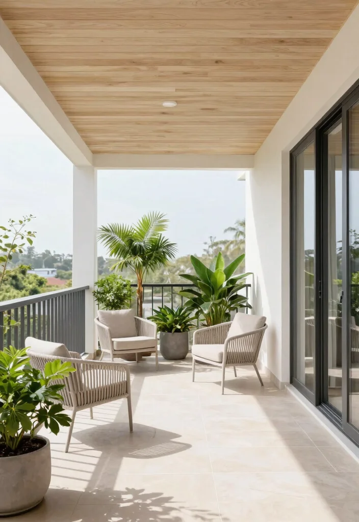 12 Wooden Ceiling Upgrades to Warm Apartment Balconies - 2. Tongue and Groove Planks 1