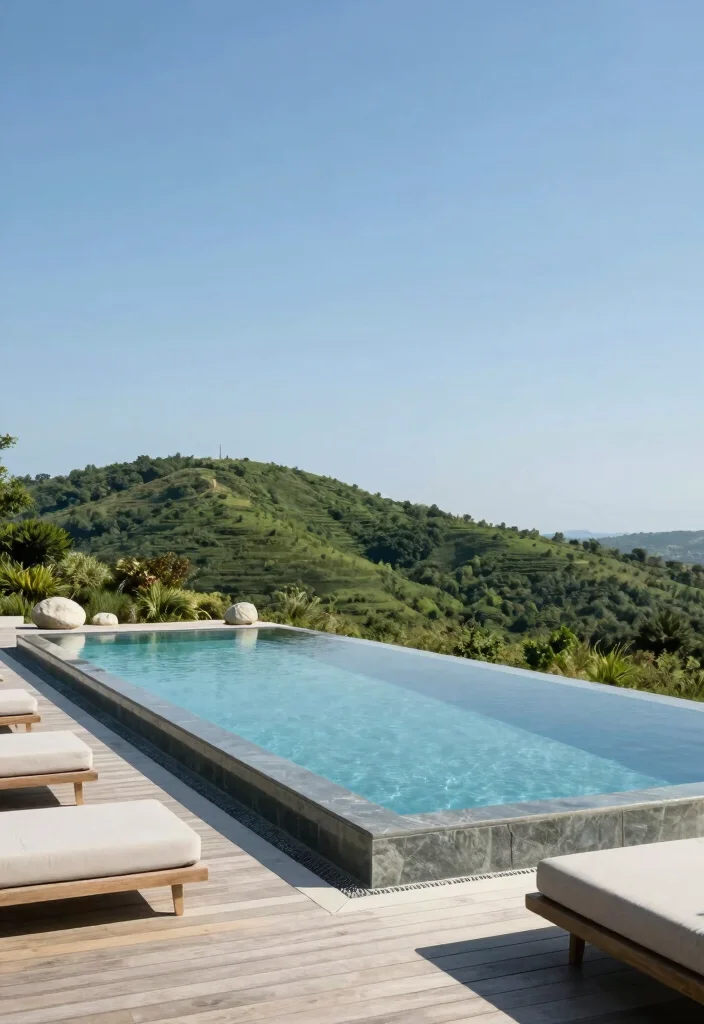 13 Modern Infinity Pool Ideas for Luxury Homes - 1. Minimalist Elegance 1