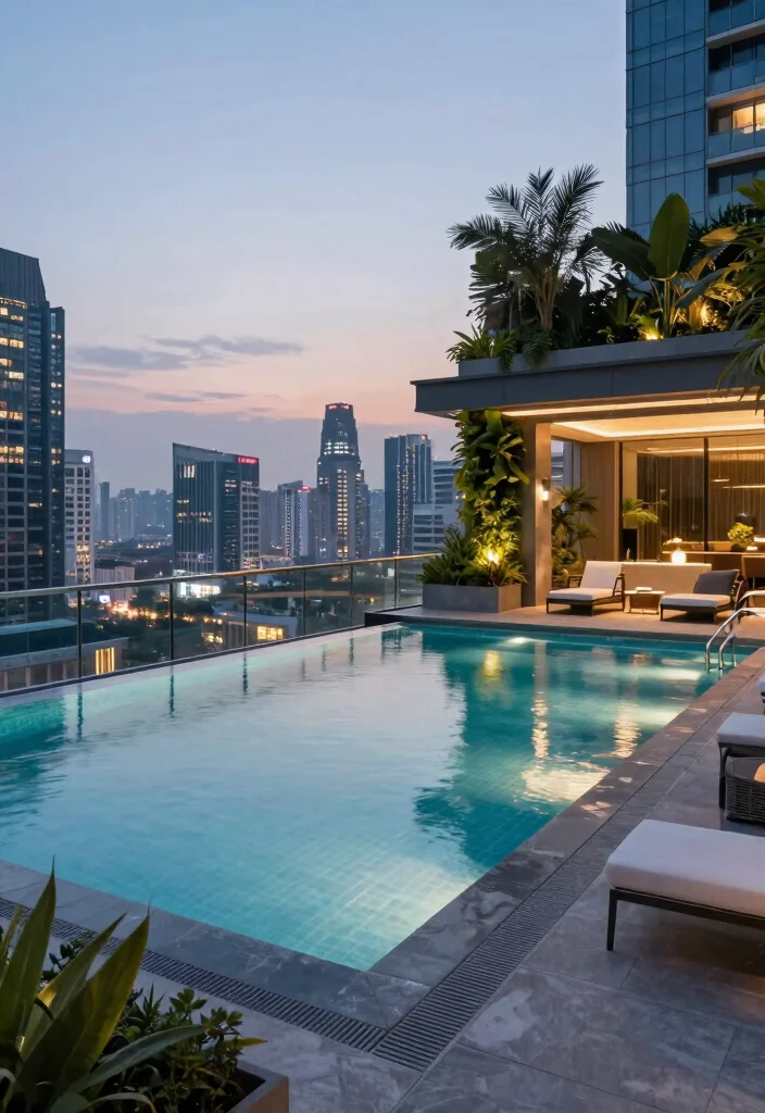 13 Modern Infinity Pool Ideas for Luxury Homes - 5. Urban Chic 1