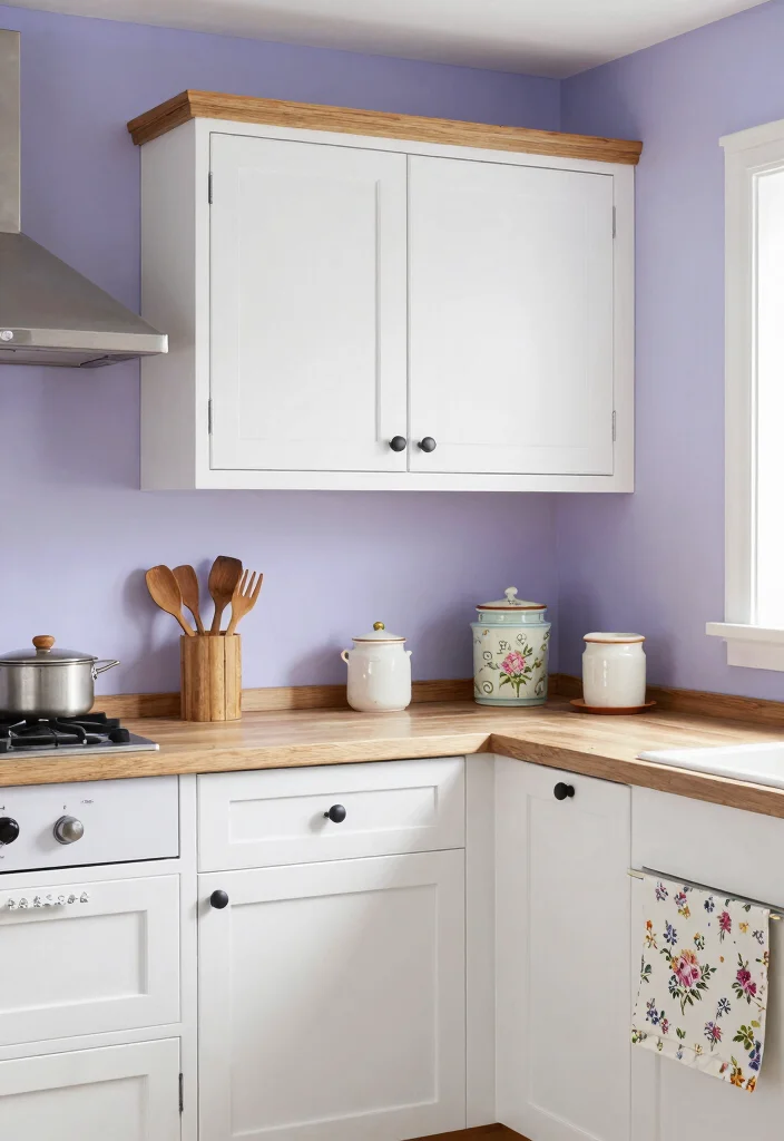 13 Neutral Paint Colors Every Farmhouse Kitchen Needs - 8. Pale Lavender 1