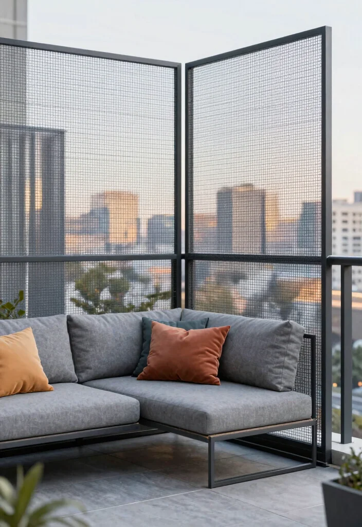 13 Pet-Safe Balcony Nets for Urban Apartment Owners - 7. Minimalist Steel Mesh 1
