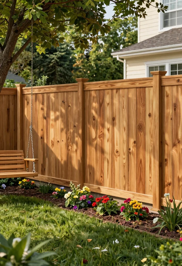 13 Realistic Wood-Look Vinyl Fencing for Perfectionists - 1. Classic Cedar Look 1