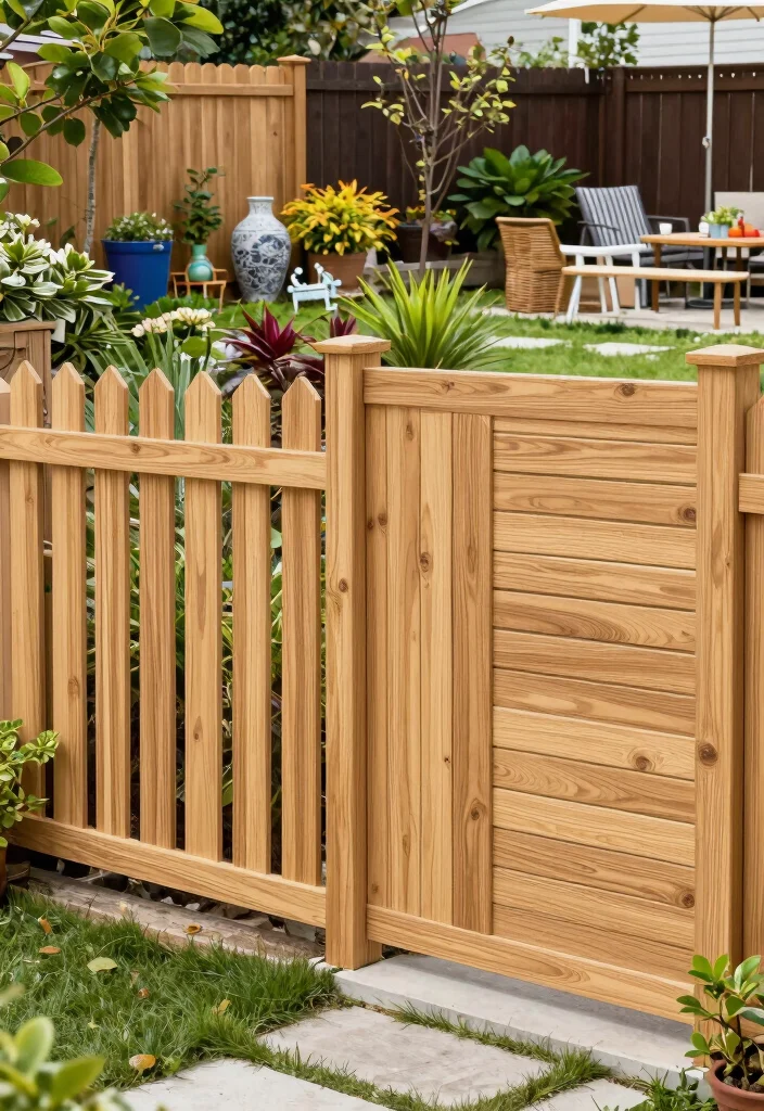 13 Realistic Wood-Look Vinyl Fencing for Perfectionists - 11. Versatility in Design 1