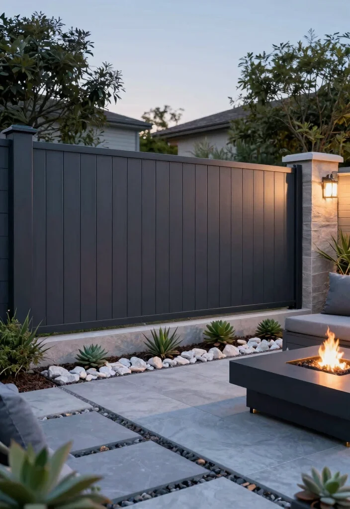 13 Realistic Wood-Look Vinyl Fencing for Perfectionists - 3. Sleek Modern Aesthetic 1