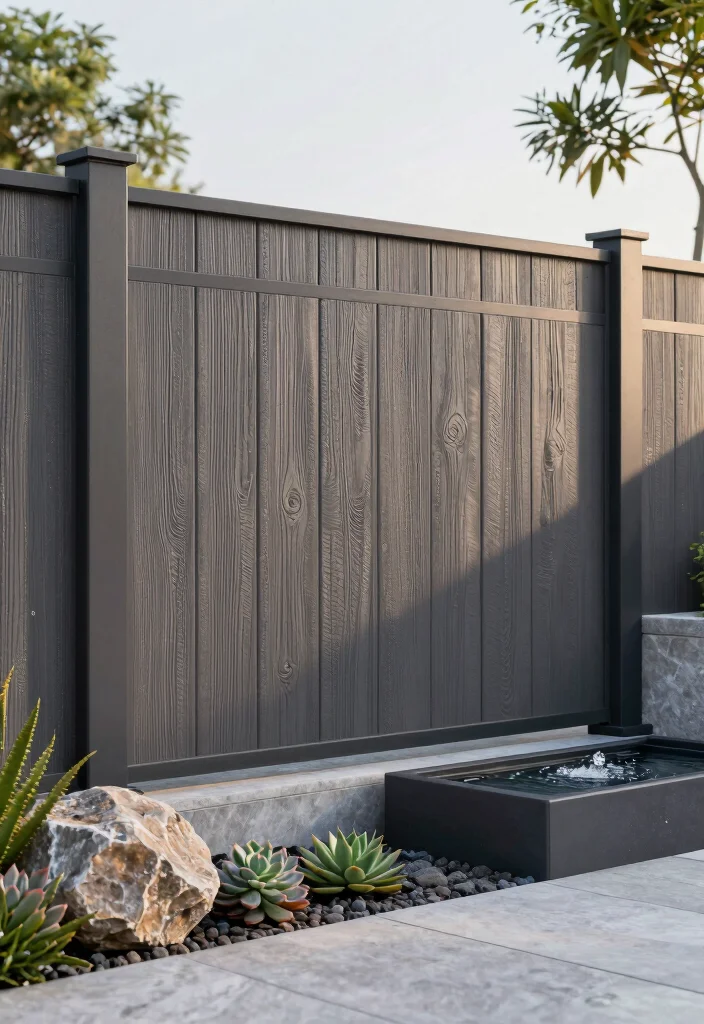 13 Realistic Wood-Look Vinyl Fencing for Perfectionists - 8. Textured Finishes 1