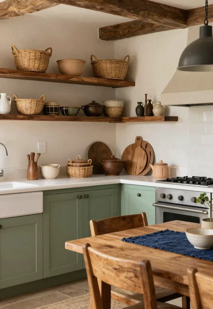 14 Cottage Kitchen Designs for Gathering Families - 4. Earthy Color Palettes: Embracing Nature 1