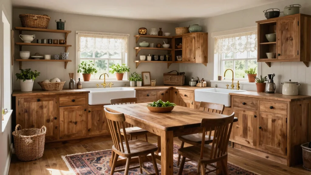14 Cottage Kitchen Designs for Gathering Families