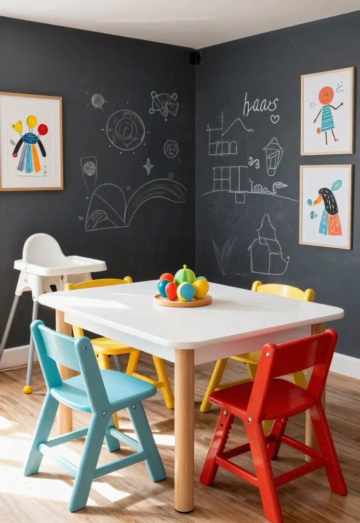 14 Dining Room Designs for Memorable Family Gatherings - 10. Child-Friendly Dining Spaces 1