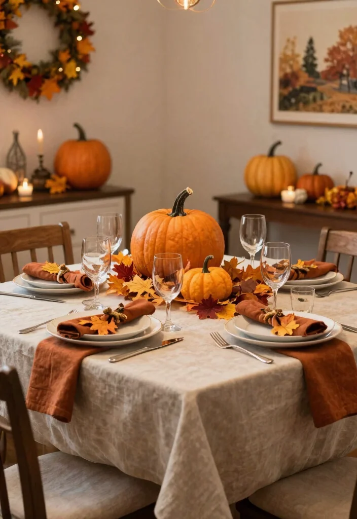 14 Dining Room Designs for Memorable Family Gatherings - 12. Seasonal Decorations for Festive Vibes 1