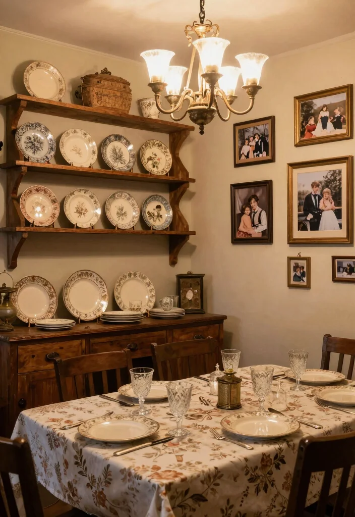 14 Dining Room Designs for Memorable Family Gatherings - 4. Vintage Decor Elements 1