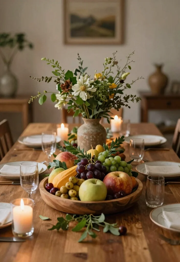 14 Dining Room Designs for Memorable Family Gatherings - 7. Nature-Inspired Centerpieces 1