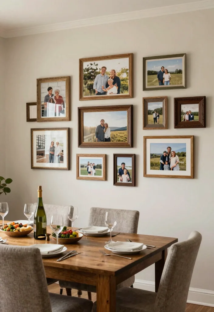 14 Dining Room Designs for Memorable Family Gatherings - 9. Personal Touches Through Art 1