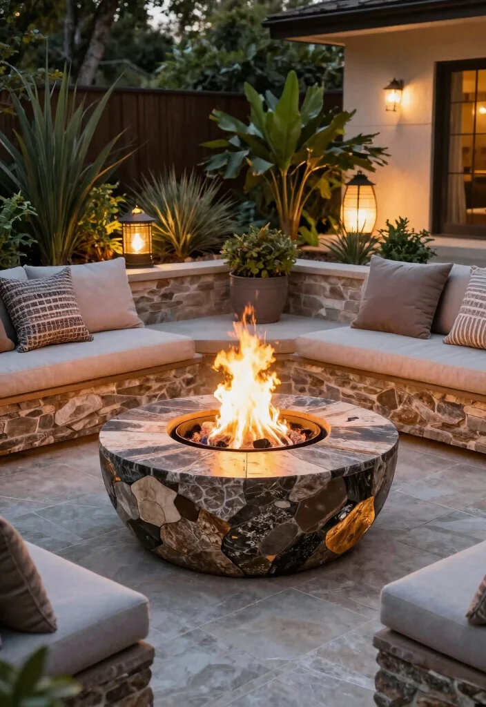 14 Epic Large Fire Pit Designs to Impress Entertainer Guests - 12. Customizable Fire Pit 1
