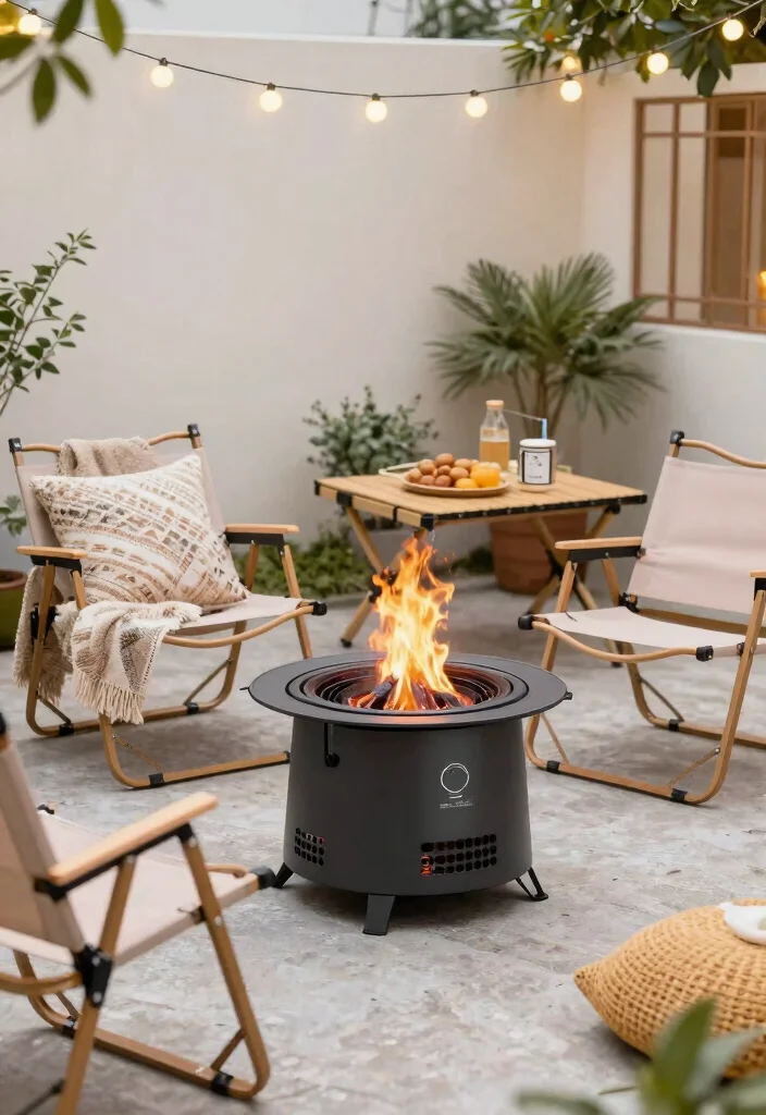 14 Epic Large Fire Pit Designs to Impress Entertainer Guests - 7. Portable Fire Pit 1
